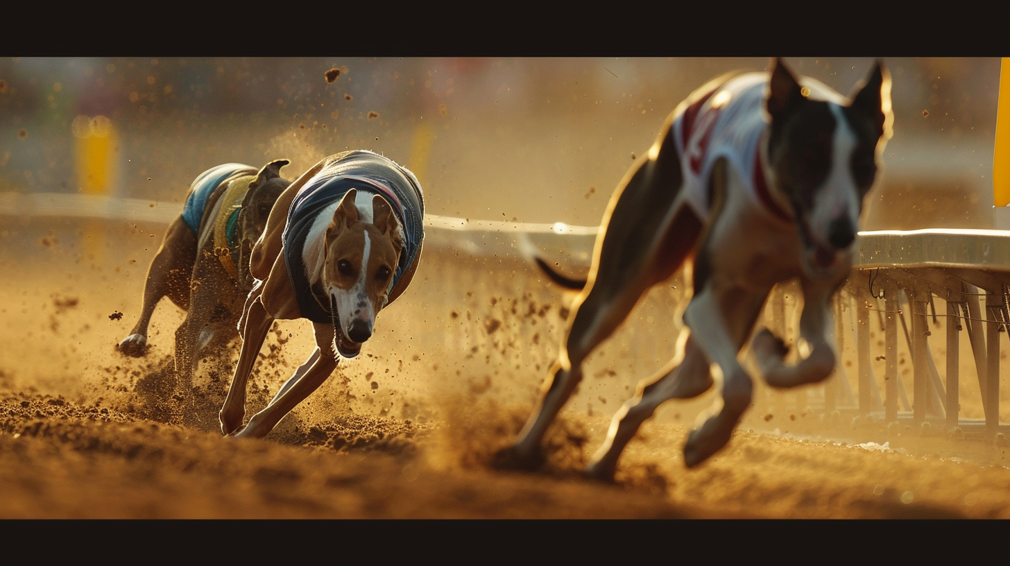 Greyhound racing. Source: Midjourney 