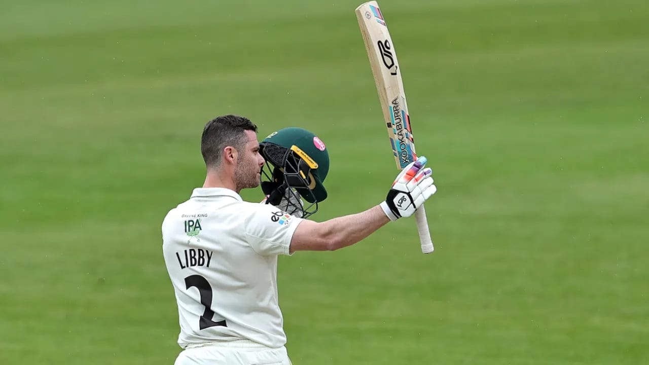 Libby scored a century, but the weather prevented Worcestershire from securing victory