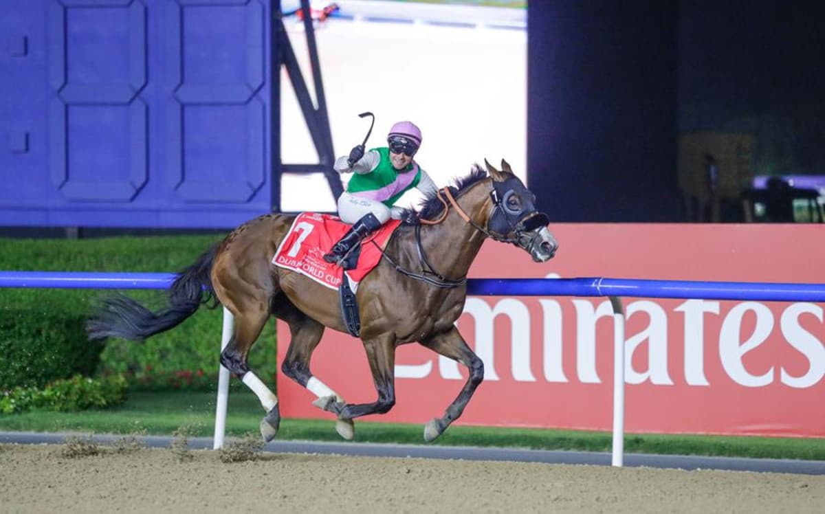 Laurel River wins the £9.5 million Dubai World Cup over and over again, which amazes racing fans